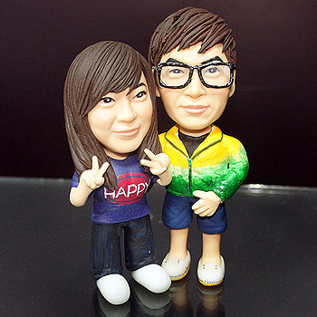 甜蜜情人雙人公仔娃娃